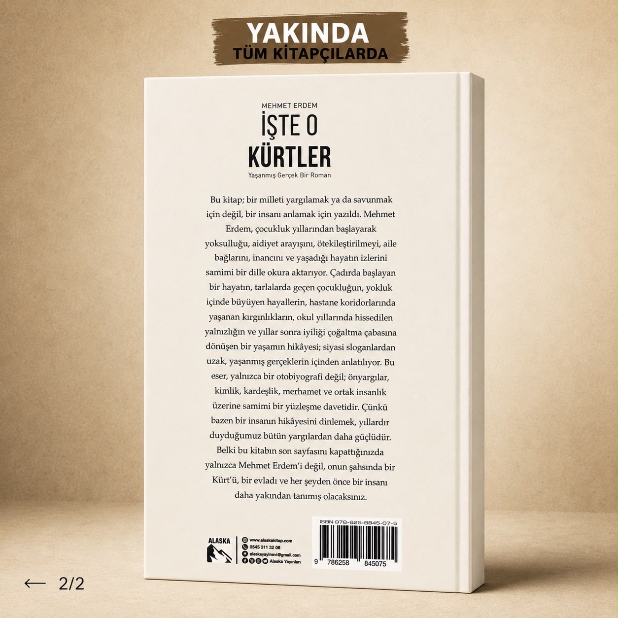 İşte O Kürtler — Mehmet Erdem, arka kapak
